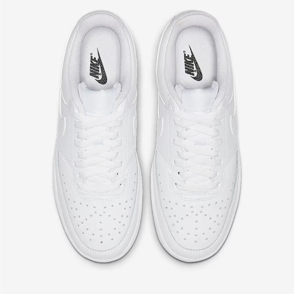 Nike WMNS NIKE COURT VISION LOW All-White - Picture 2 of 9